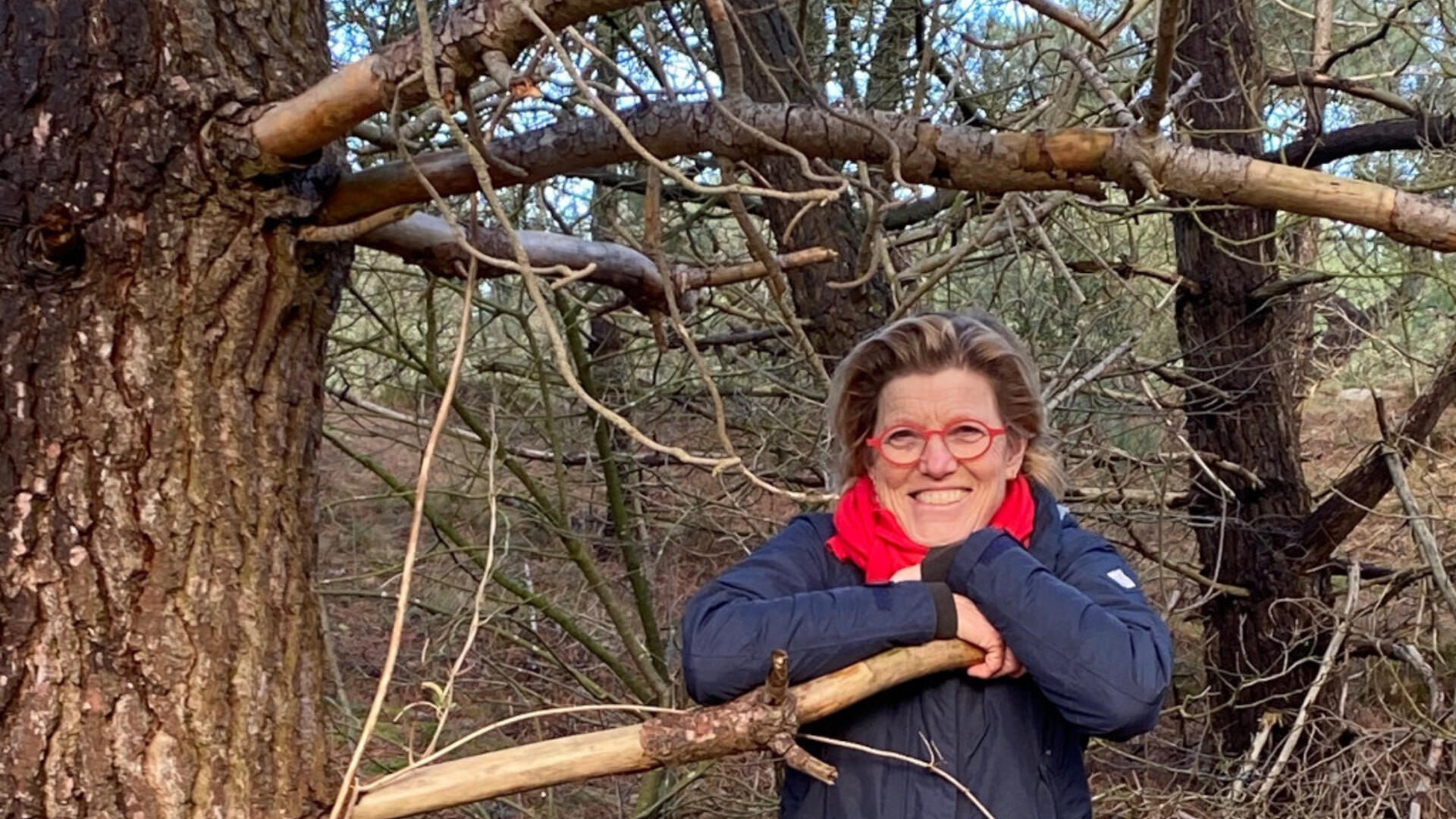 Froukje Krijtenburg in het Baaknolbos